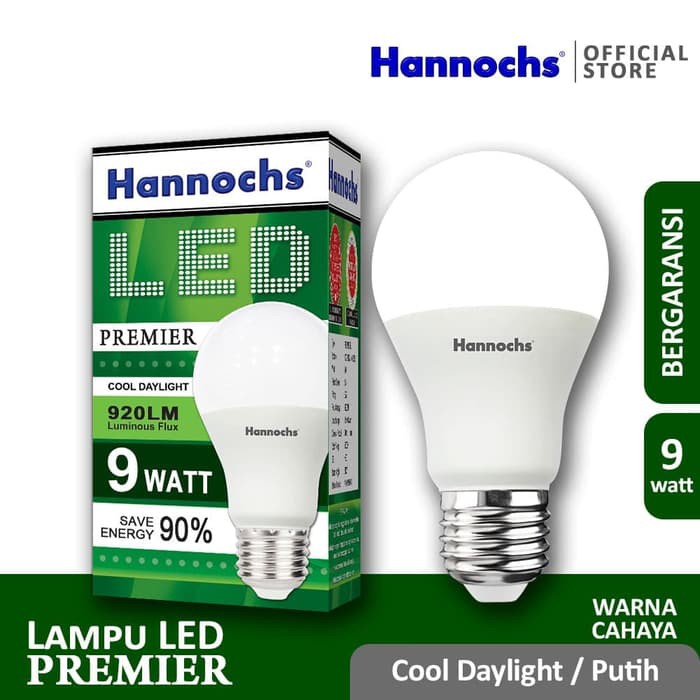 HANNOCHS Lampu LED Premier 9 Watt - Garansi 1 Tahun