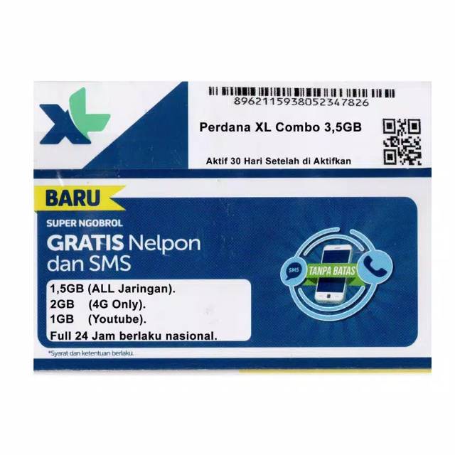 PERDANA KUOTA XL 4,5GB