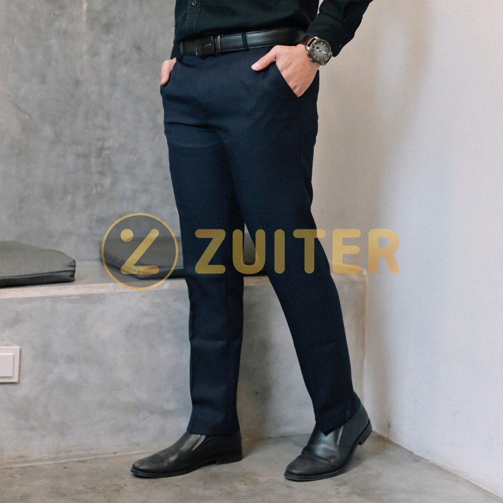 ZUITER - Bigsize Basic Pants 39-44 | Celana bahan kerja formal kantor slimfit pria jumbo (All Colour)