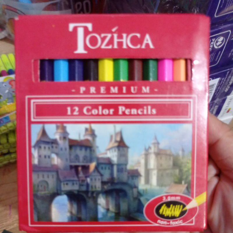 PENSIL WARNA MONTANA PENDEK 12 PCS-TOZHCA