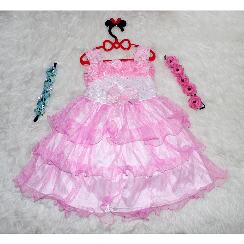 Dress Kids Norin/Baju Princess Anak - Anak 3-5 Tahun/Impor/Baju Santai