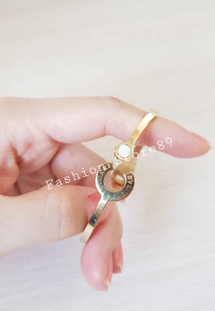 Gelang bangle import / gelang fashion titanium gold / bangle Titanium fashion import