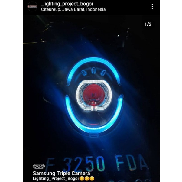 Reflektor Scoopy 2016 - 2019 Custom BILED PROJIE