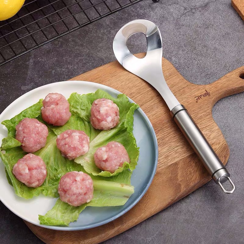 Cetakan Bakso Premium Meat Mold Sendok Pembuat Bakso Stainless Steel Hand Press Meatball