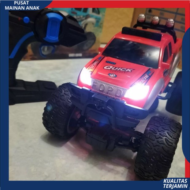 Mobil Remote Control Off Road Pickup / Rock Crawler Jeep Remot Kontrol Berlampu Mainan Anak Laki Laki