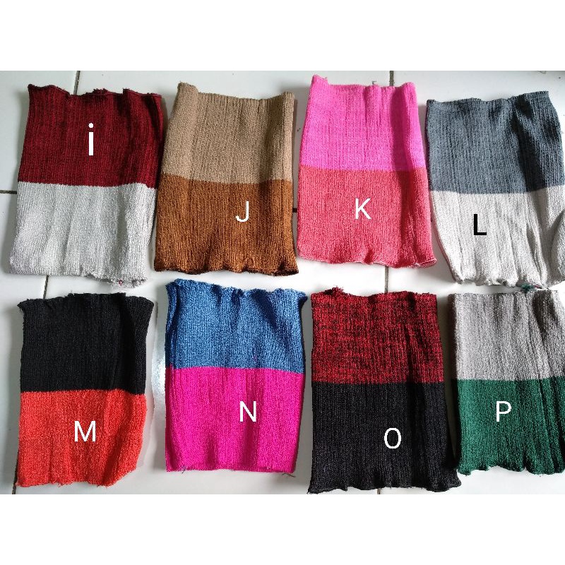 Bandana Ciput Rajut Halus / Ciput 2 Warna 4 Warna / Ciput Rajut 2in1 / Ciput 4in1 / Ciput 2 Tones 4 Tones