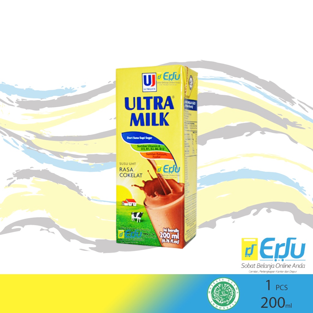 

ECER Susu UHT Ultra Milk Coklat Susu Rasa Cokelat Halal MUI - 200ml