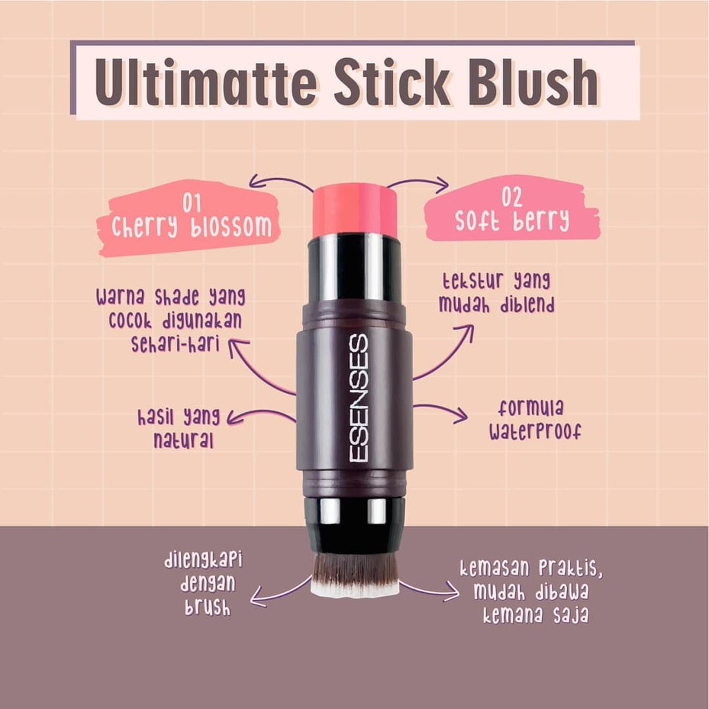 ❤ MEMEY ❤ ESENSES Ultimatte Stick Blusher - Blush On