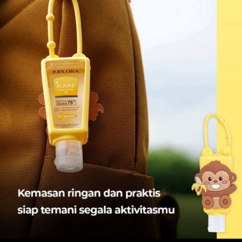 Implora Icare Hand sanitizer Gel 30ml Karakter Gantung