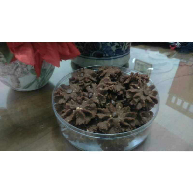 

kue kering semprit cokelat mede/cookies/300 gram