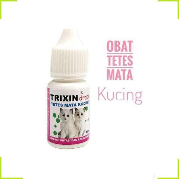 Trixin Cat 10ml Obat Tetes Mata Hidung Kucing  Infeksi Radang