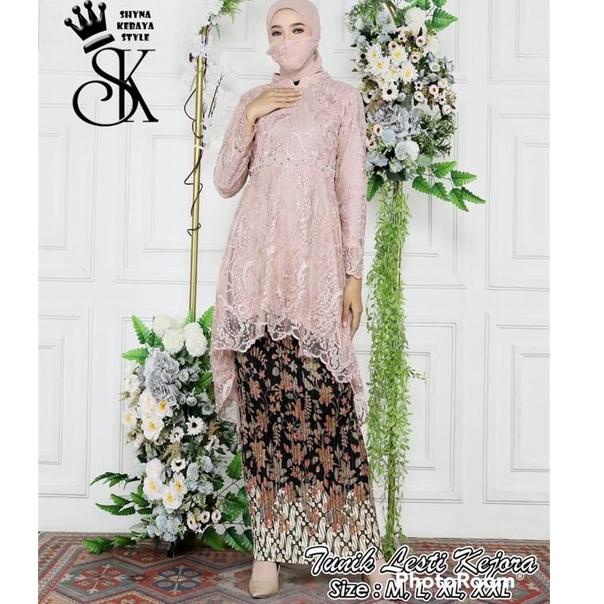 ➶b5 Best❄ Kebaya Aurora Lesti / Stelan Kebaya Wisuda / Kebaya Kondangan / Kebaya Modern/ Kebaya mode