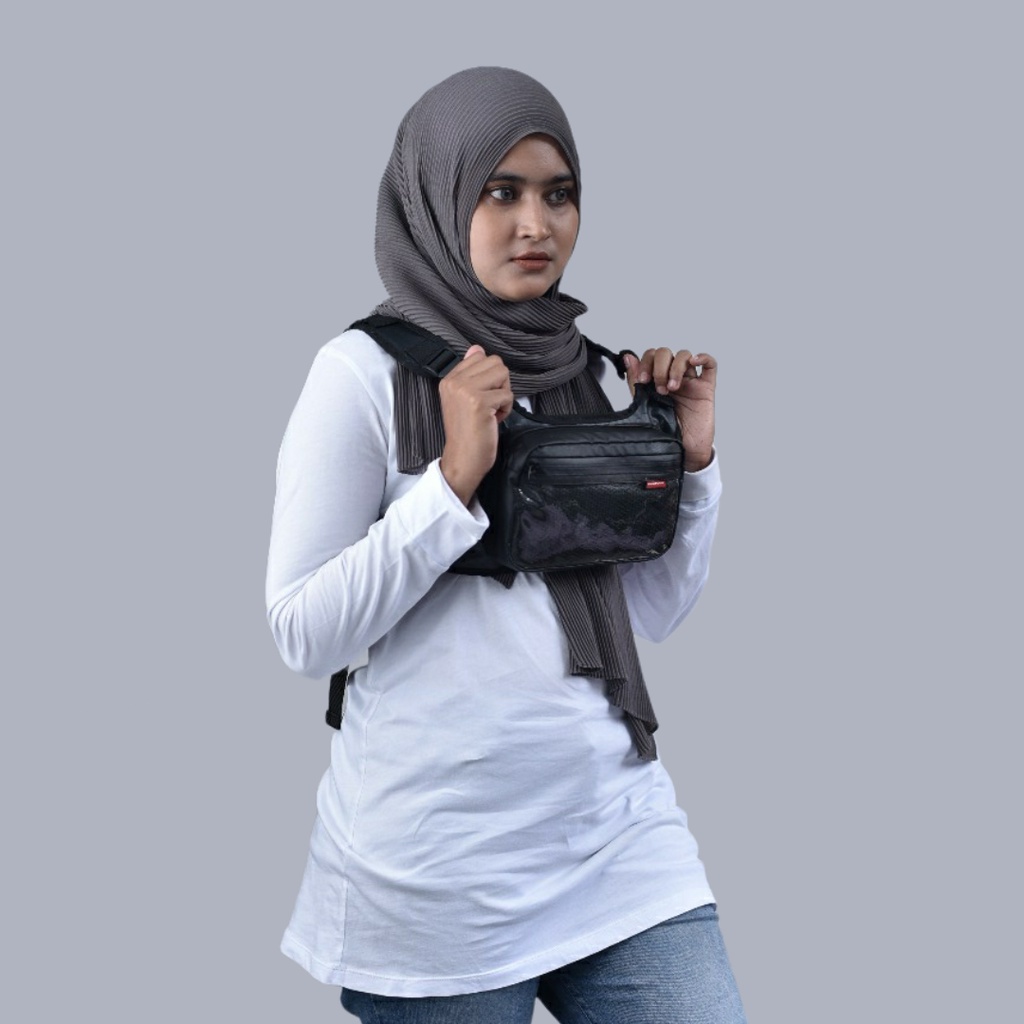 Chestbag Waterproof Outdoor Pria Premium/Tas Dada Fashion Terbaru Anti Air Bahan Bimo Fanteus