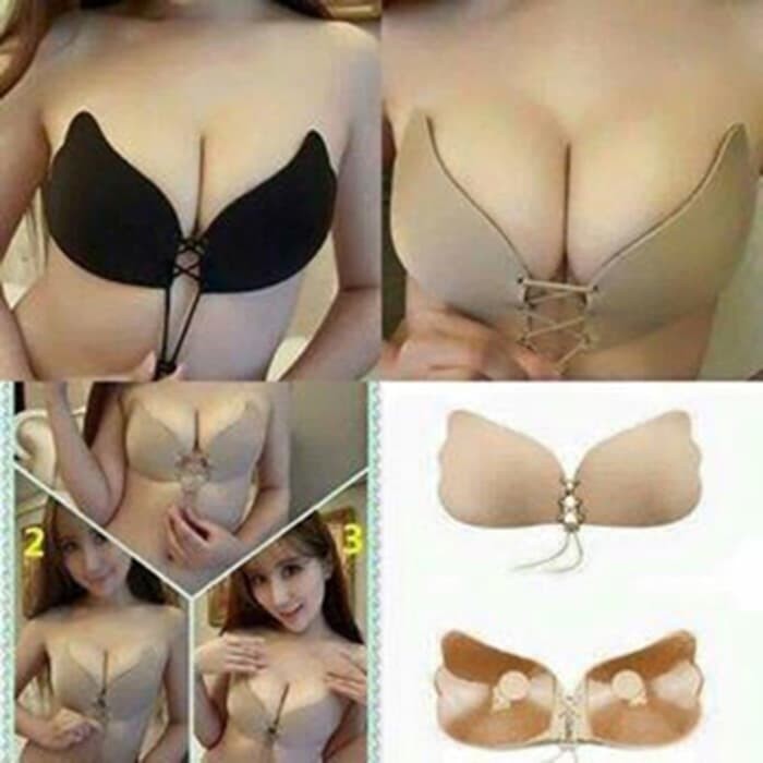 Unik ANGEL WINGS BRA   Push Up bra tali ikat   sexy NU bra Murah