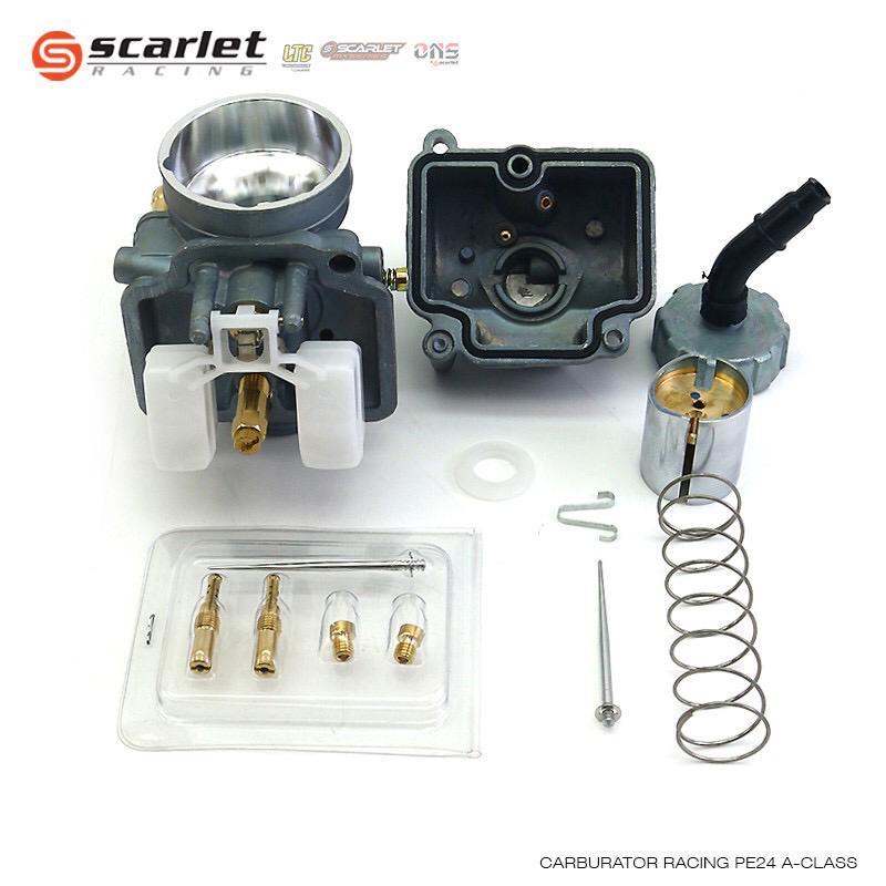 KARBU PE 24 26 28 30 karburator scarlet &amp; Pilott Jet PJ Main Jet MJ Set Carburetor PE 24 26 28 30 Carburetor Racing scarlet racing