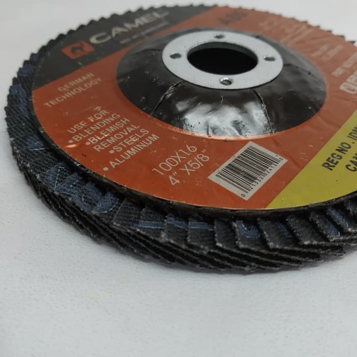 Mata gerinda amplas susun flap disk A80 untuk mengikis baja aluminium dramashop