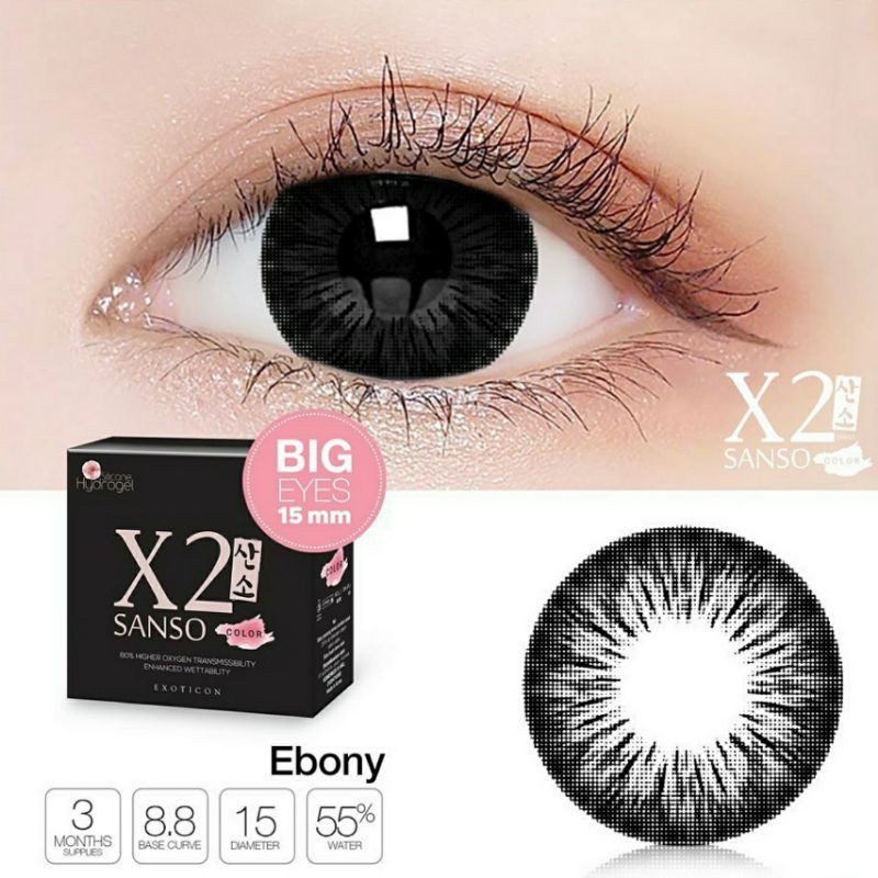 Softlens X2 SANSO COLOR 14.5 MM by EXOTICON / Soflen Warna Normal