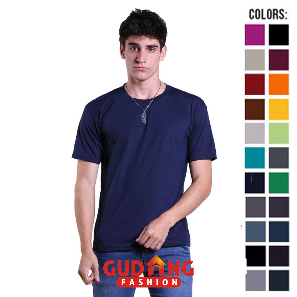 Kaos Pria Lengan Pendek Casual Simple Polos - Banyak Pilihan Warna PLS (COMB)