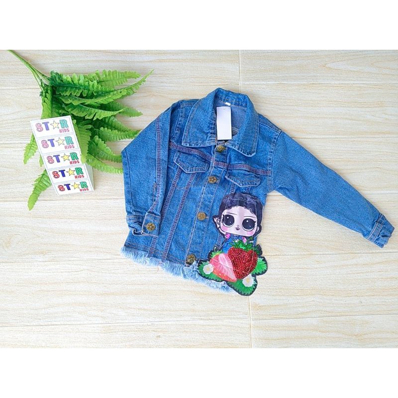 COD | JAKET JEANS ANAK  LOL BIASA USIA 1-5 TAHUN | JAKET RAWIS LEVIS ANAK PEREMPUAN