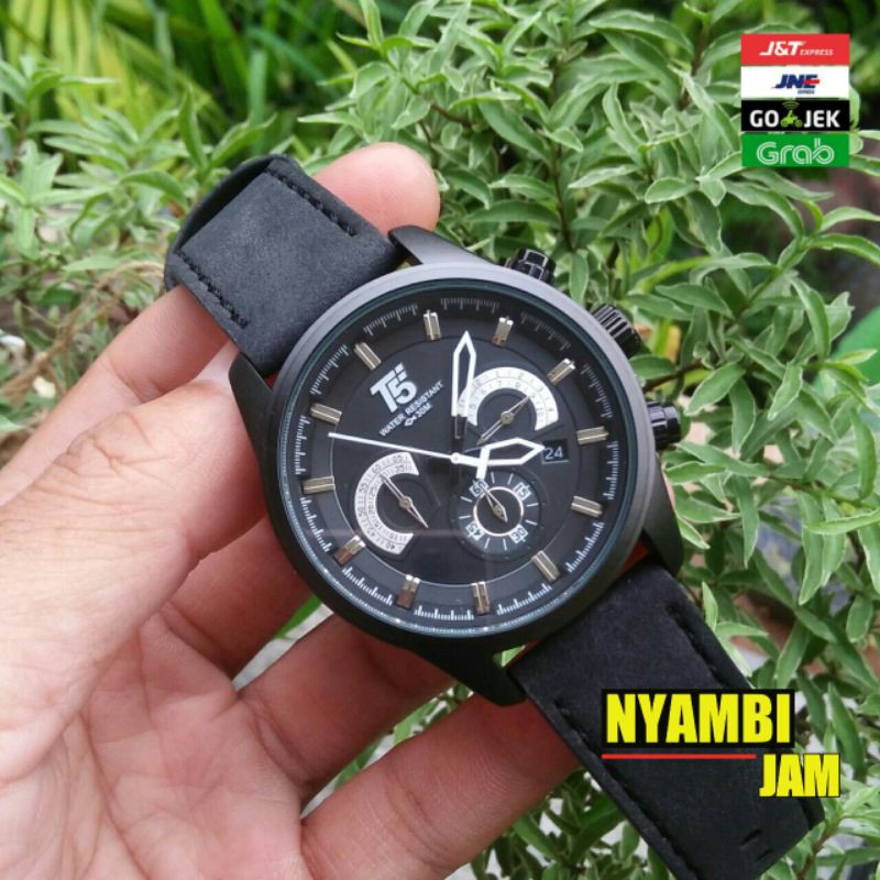 Jam tangan pria T5 H3661 chrono sport tahan air original