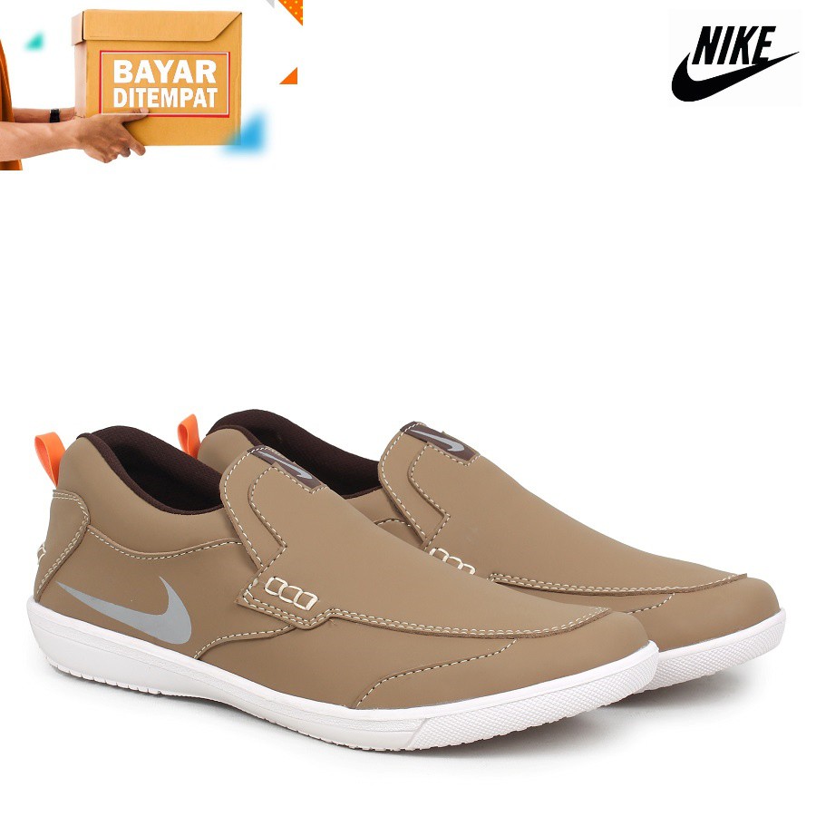 Sepatu Slip on Pria Termurah Nike Boston Kasual Keren Santai Formal