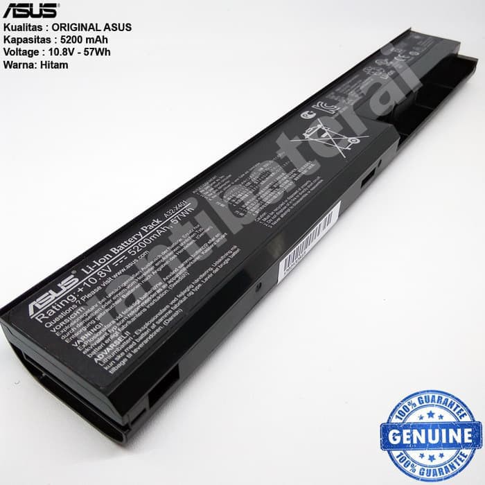 Original Baterai Asus X401, X401A, X401U, X501, X501A, X501U, A32-X401