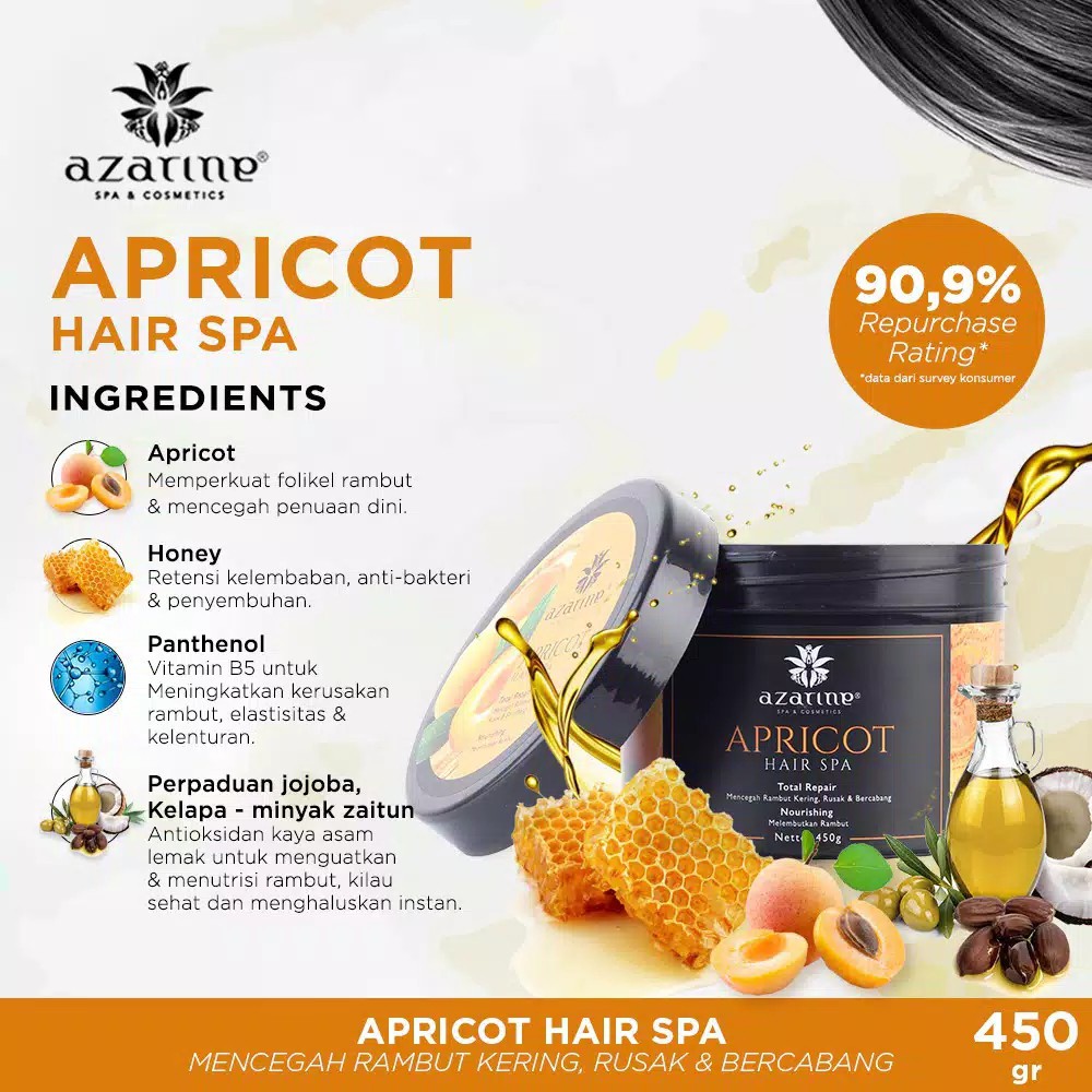 AZARINE Hair Spa Aloe Vera / Apricot 450ml