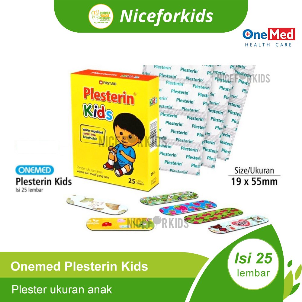 Onemed Plesterin Kids Perban Motif Lucu / Plester Luka untuk Anak