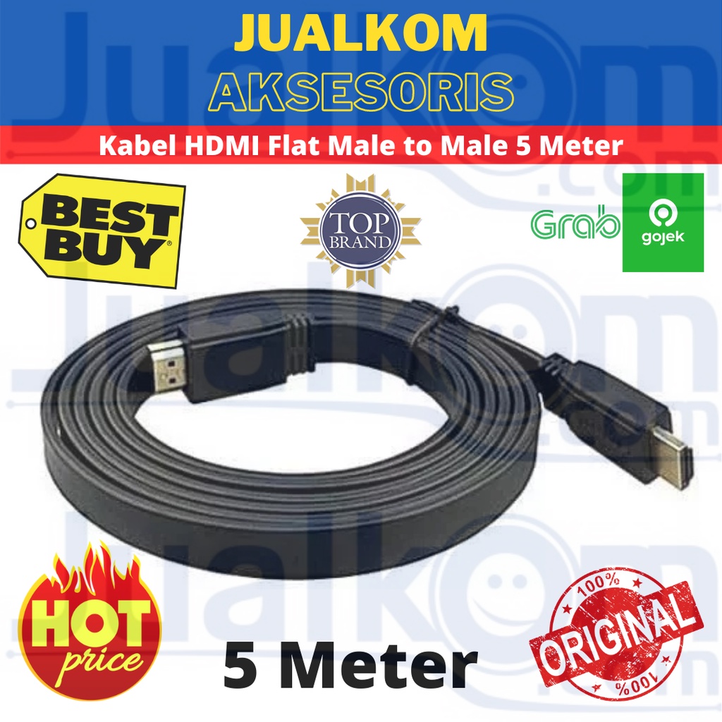 KABEL HDMI FLAT 5 METER