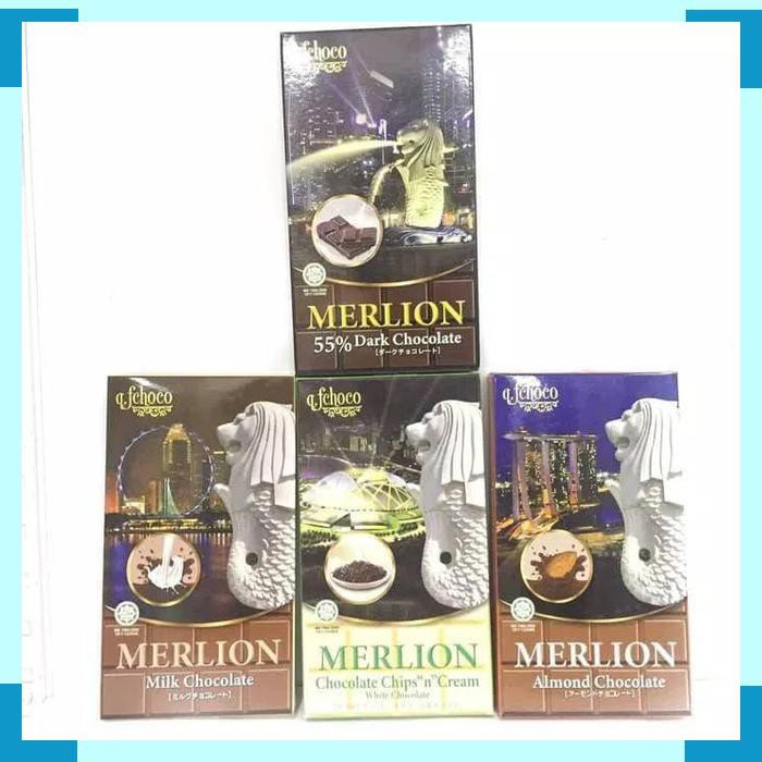 

Merlion Chocolate Bar Cokelat Coklat Almond 55% Dark Crunch Raisin