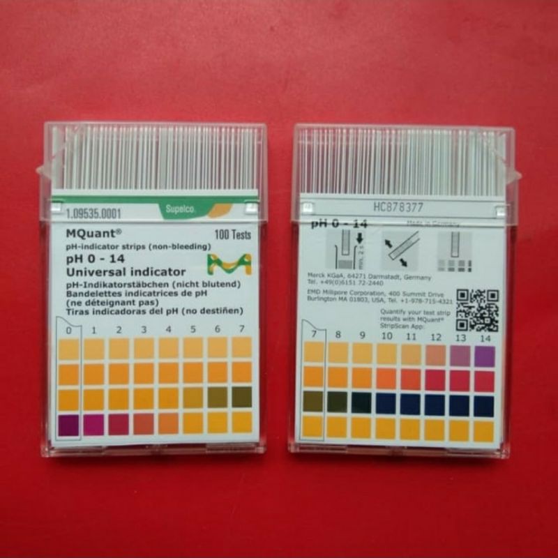 Kertas ph MERCK - Merck Universal pH Paper - pH indikator