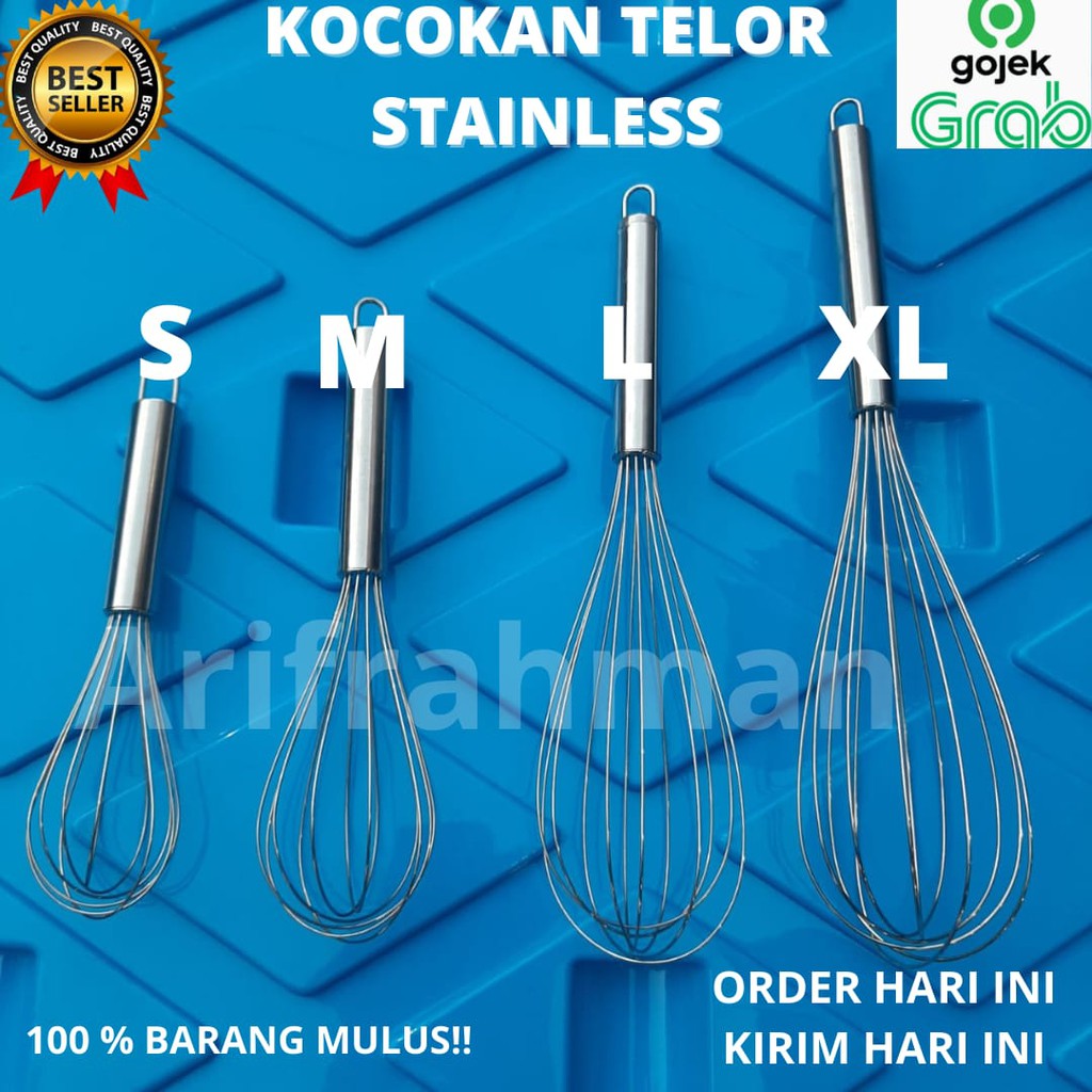 STAINLESS - WISK / Kocokan Telor Stainless Size S-M-L-XL