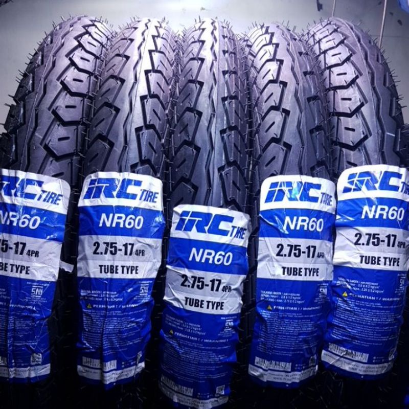 BAN SUPRA X, KHARISMA, SUPRA 125 BELAKANG IRC 275-17 NR60 (NON TUBELES)