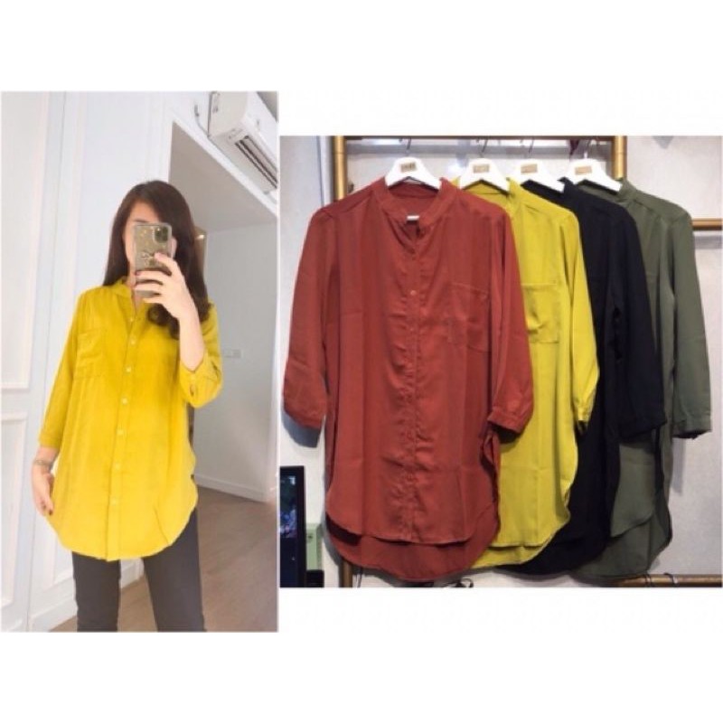 KEMEJA TUNIK WANITA/KEMEJA POLOS KATUN