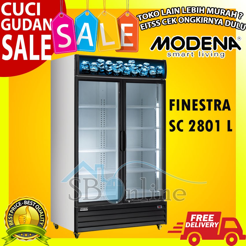 SC 2801 L MODENA 2 Pintu Showcase Cooler Box