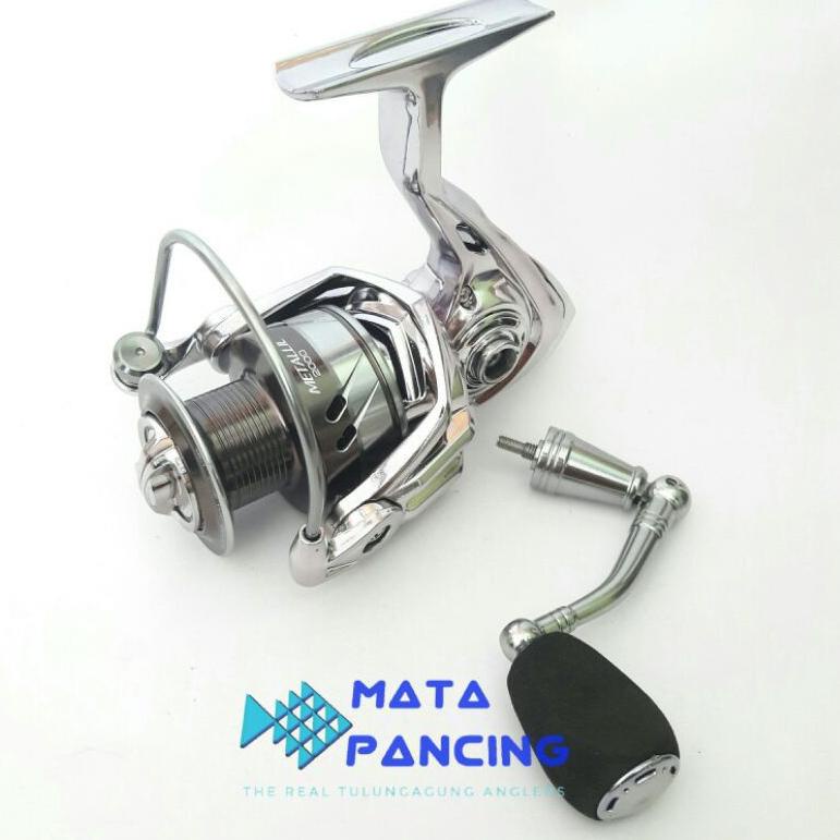 RCP Reel versus metalic 1000 2000 3000 6000 power handle versus metallic❉ (Stock Banyak)Ready ➤