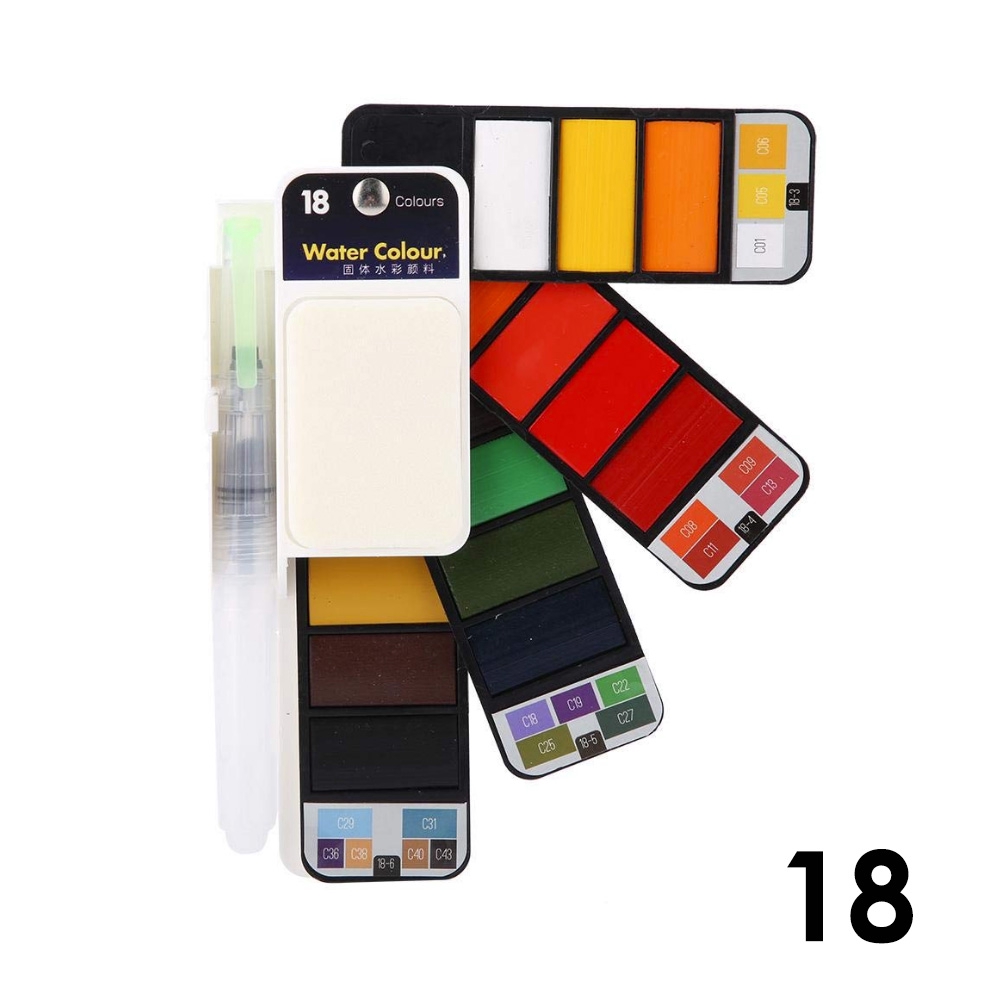 

Superior Foldable Watercolor Paint Set 18 / Cat Air Compact Set 18