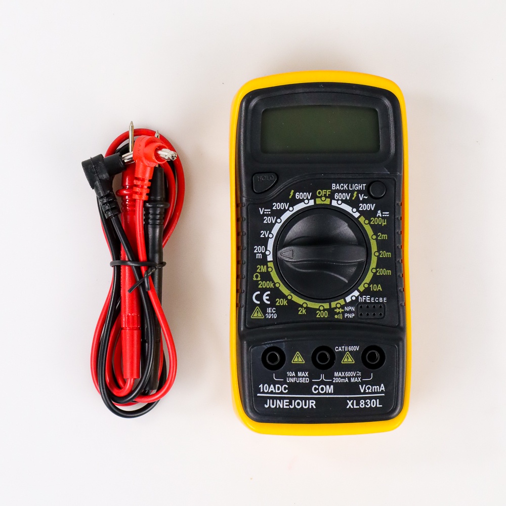 Mini Digital Multimeter ACDC Voltage Tester - Black