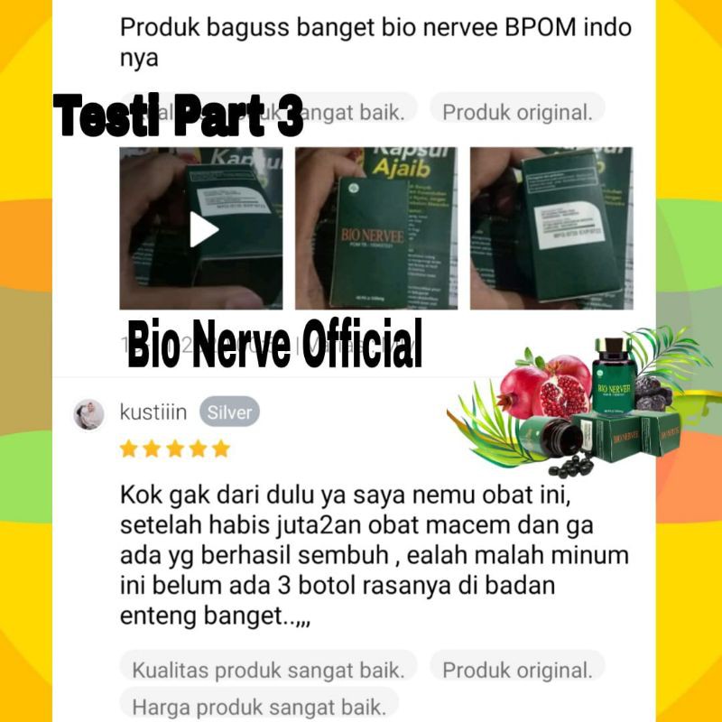 Obat Herbal Asam Urat Bio Nervee 100% Original Malaysia Bionerve Bionervee Obat Struk Lambung Ampuh-4