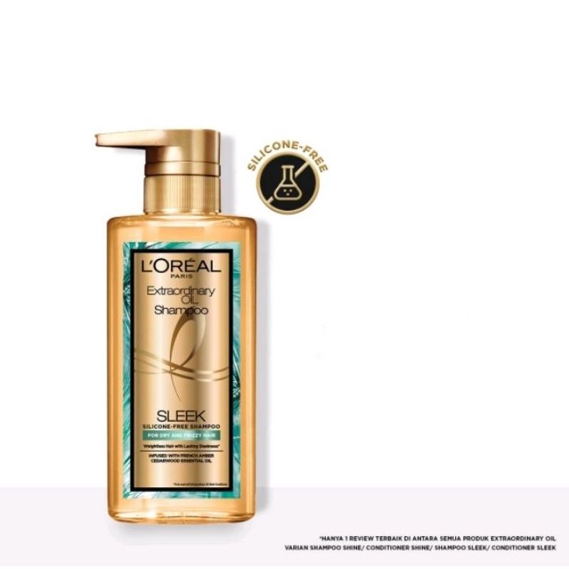 Loreal Extraordinary Premium Oil Shampoo Conditioner Shine Sleek 400ml