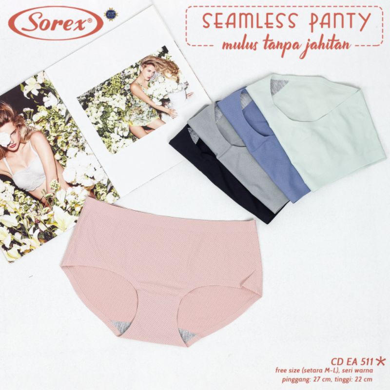 SOREX Cd wanita Seamless Pori pori EA 511/522 Anti Nyeplak fit to L- XL