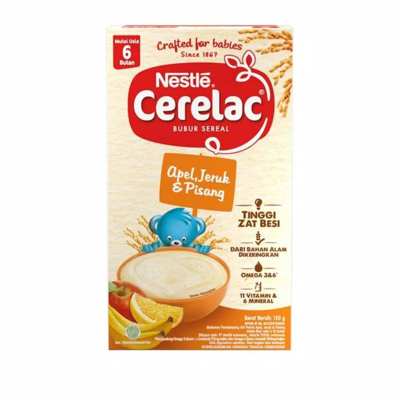 

CERELAC APEL ,JERUK & PISANG 120 GR