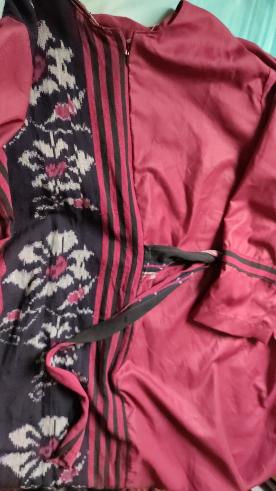 Shanaya Batik Gayatri Tunika Katun Toyobo Kombinasi Tenun Ori Troso S M L Xl Xxl