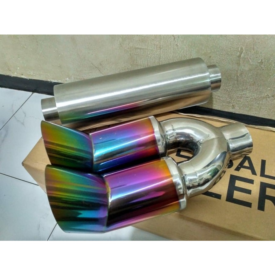 Paket Knalpot Mobil 5Zigen Rainbow + Resonator power M/T KERENNN