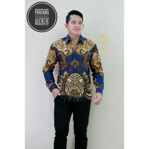 Tirto Batik Parang Gede Premium Kemeja Baju Pria Lengan Panjang Motif Elegan Full Furing Tirto