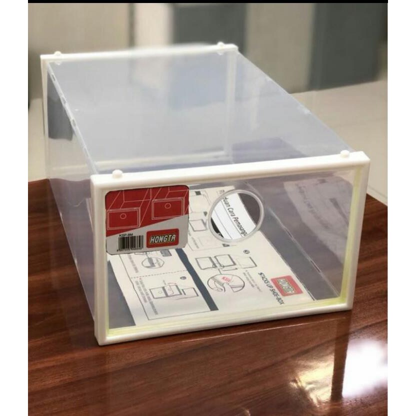 Kotak Sepatu Transparan Acrylic, showcase, kotak serbaguna / kotak akrylic