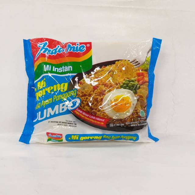 

Mie indomie goreng jumbo rasa ayam panggang