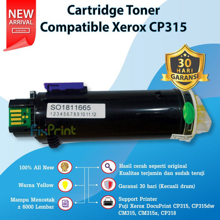 Cartridge Toner Compatible Printer Fuj iXerox CP315 CP318 CP315dw CM315z Universal Toner CP 315 318