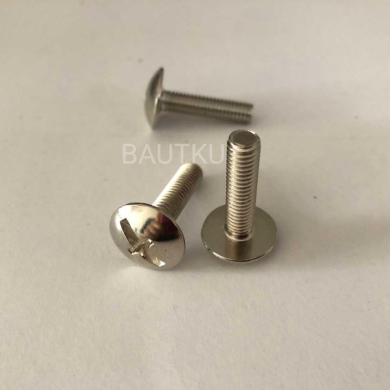 Baut Body Nekel 6x25 paket 100pcs