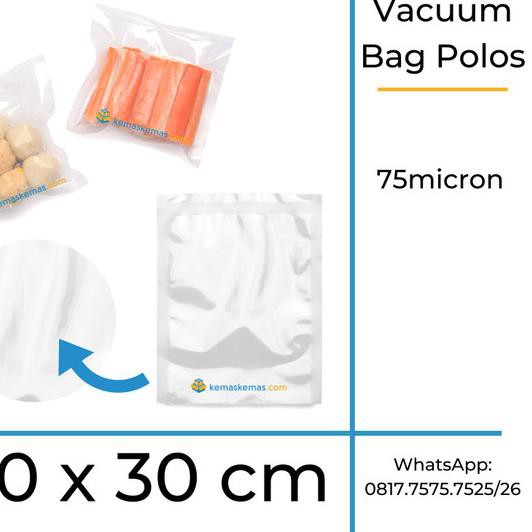 ☜ Plastik Vacuum / Plastik Vacum Bag / Plastik Vakum 20x30cm isi 100 ♬